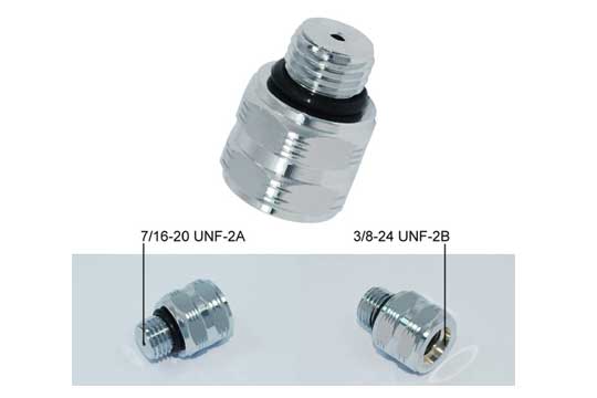 (M-7/16-20 TO F-3/8-24)  轉接頭(五溝)