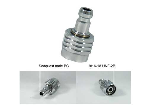 公端SEAQUEST BC快卸接頭 母端 9/16-18