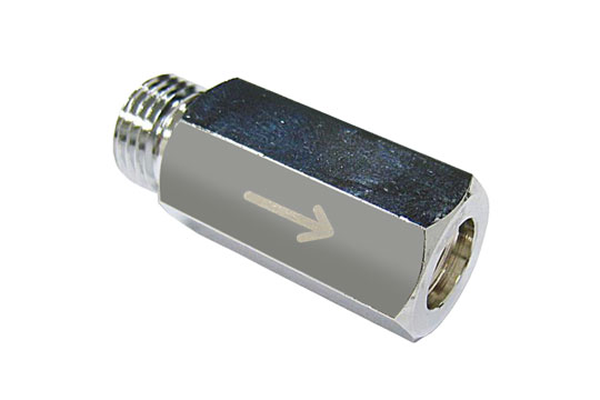 單向進氣接頭 公端  3/8-24 母端 9/16-18