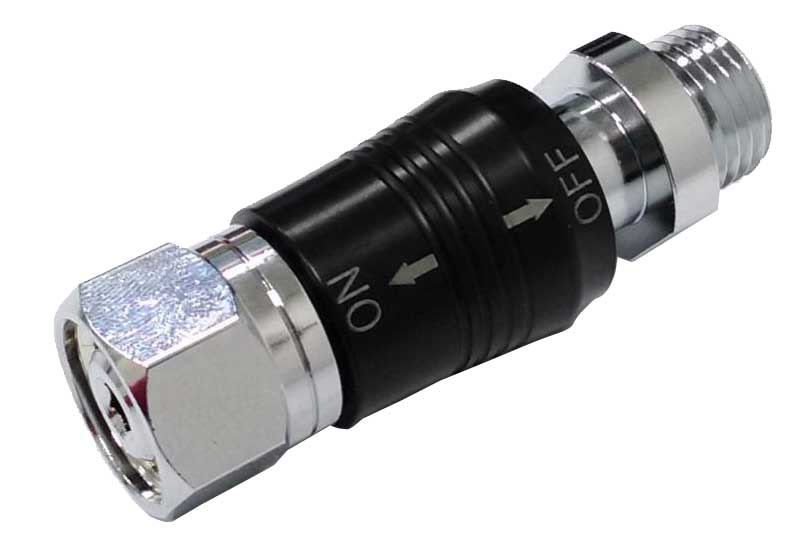 二級頭手動開關 母端可旋轉 9/16(ON) TO 公端 9/16 (OFF)