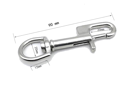 白鐵單耳扁勾 9cm(馬蹄型環)