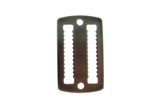 白鐵日字扣(大型), 有齒