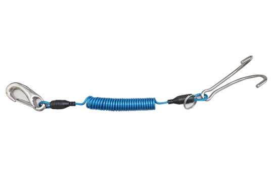 鋼索彈簧含勾+小流勾 雙  24~160cm 21mm