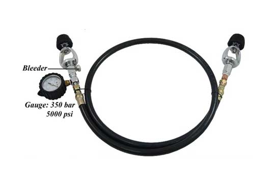 氣瓶對氣瓶輸氣管/含表+洩壓鈕 Yoke          +47"高壓管