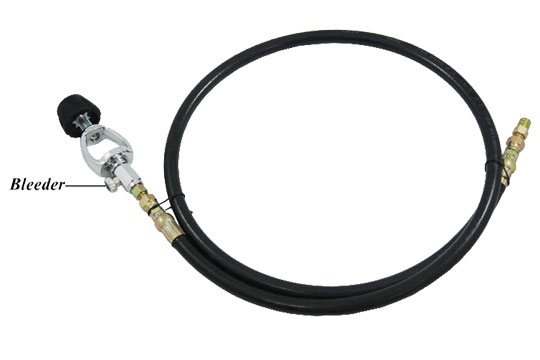 充氣機對氣瓶用輸氣管 +洩壓鈕 Yoke           +47"高壓管